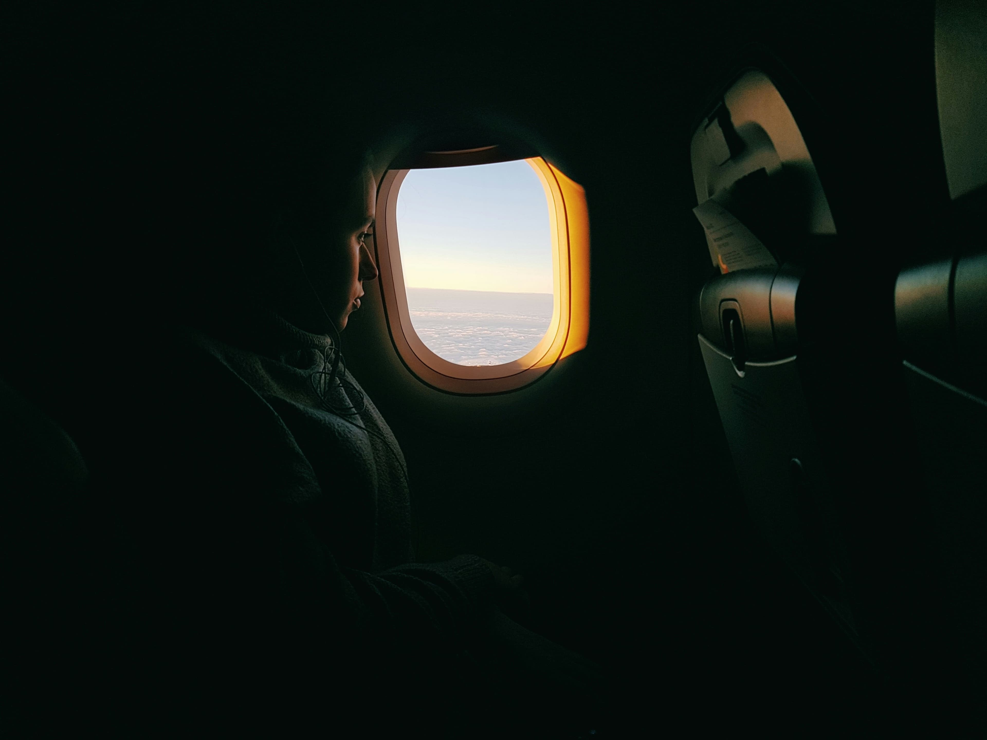 Airplane window interior for Aura project
