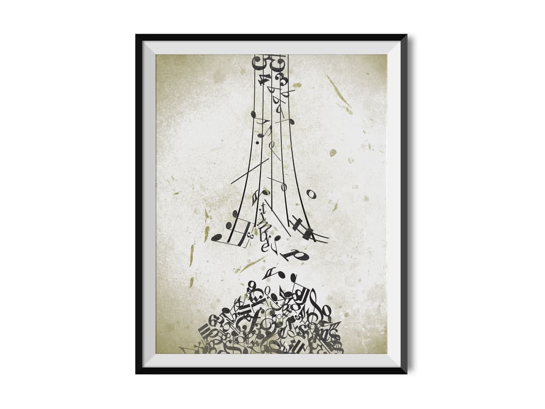 Timbre typographic poster