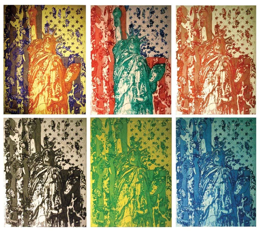Statue of Liberty color study print series
