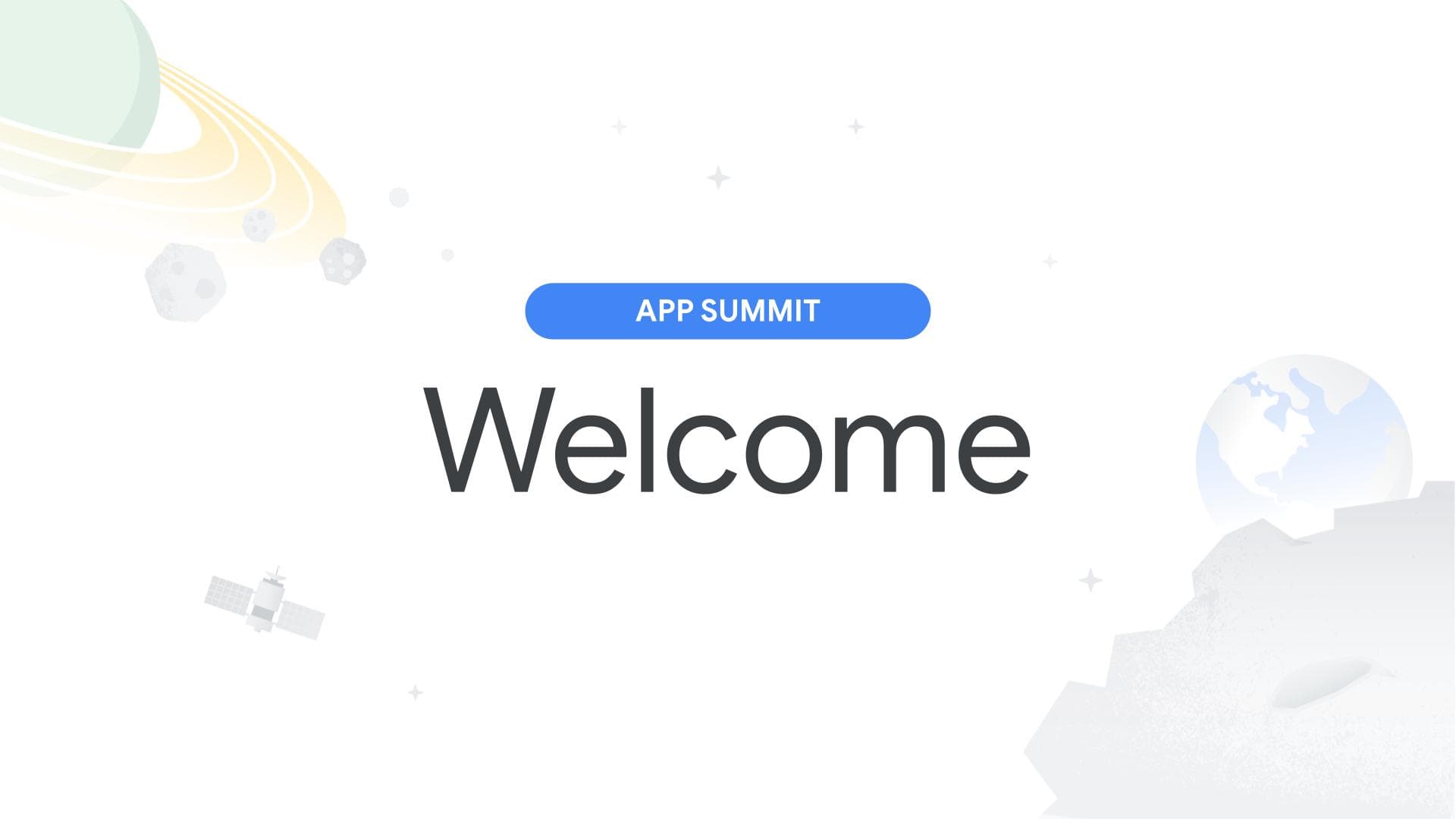 Google App Summit 2020 master deck hero slide