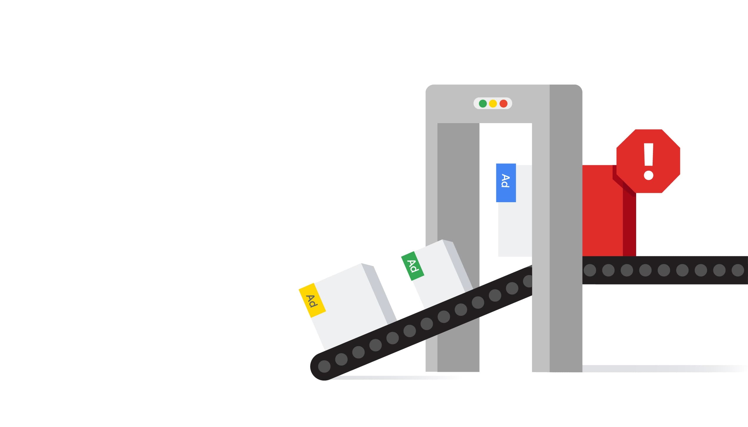 Cover layout for Google's GMP 10th Anniversary Bad Ads Report